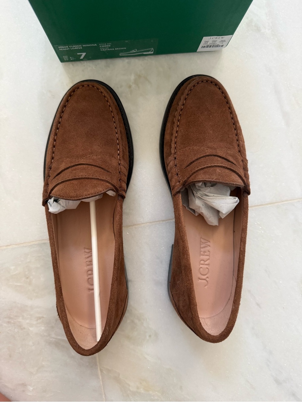 Women’s Winona Suede Penny Loafers - Picture 4 of 5